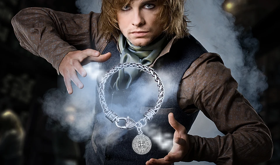 Davapara подвеска с символикой викингов браслеты лиса Triquetra Fenrir Животные Мужские браслеты с подвесками модные украшения Сверхъестественное Амулет узел