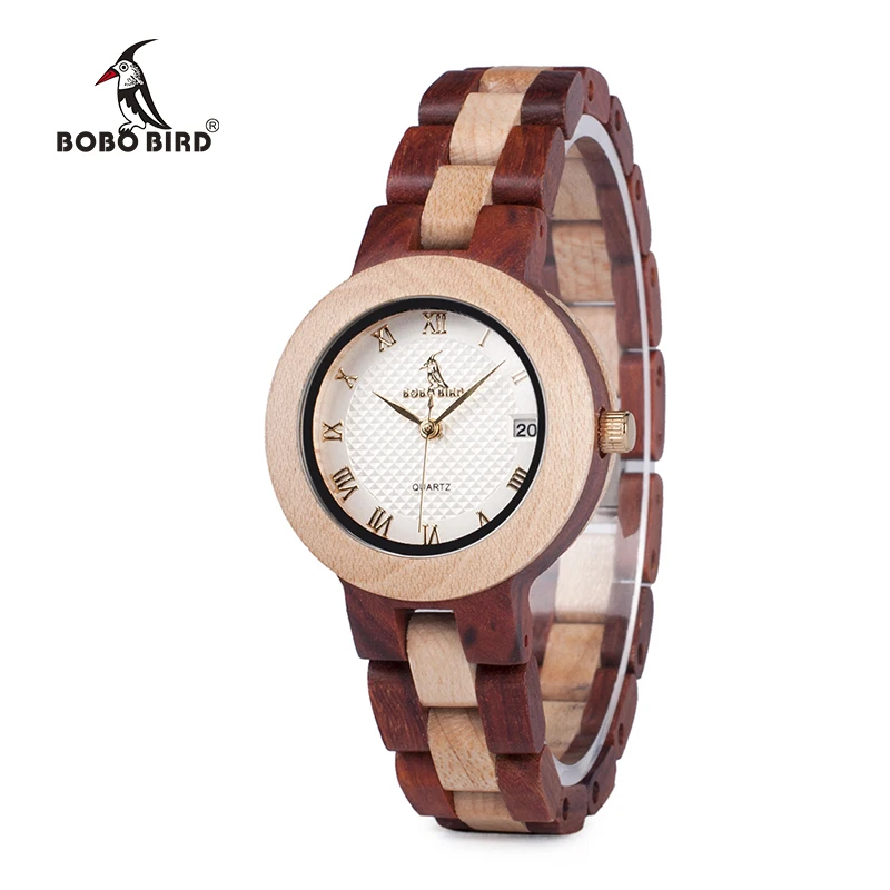 

BOBO BIRD Women Watches Auto Date Timepieces Japan 2035 Movement Quartz Ladies Watch 2020 Clock Gift Watch Box relogio masculino