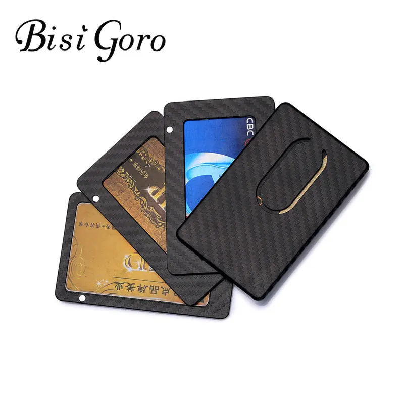 BISI GORO/2019 Новый кредитная карта RFID держатель тонкий кошелек путешествия бумажник