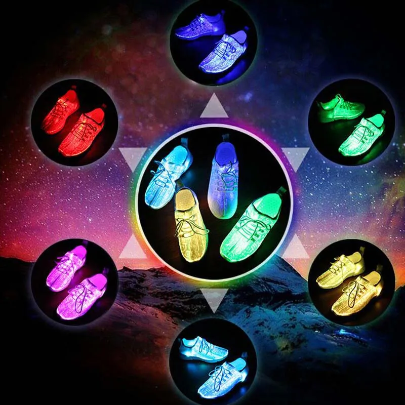2018 new LED lighthing shoes men women casual glowing USB charging flash coconut lighting ultralight lovers | Детская одежда и