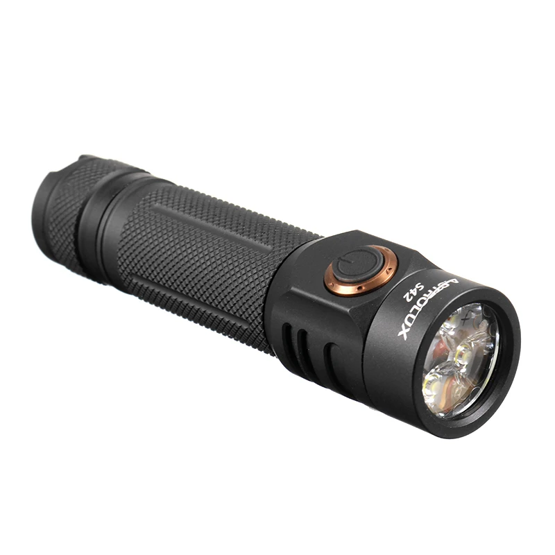 Astrolux S42 18650 версия 4x Nichia 219C/XP-G3 2023LM USB EDC светодиодный фонарик+ INR18650 30Q Батарея щелкающие IPX-65 фонарь