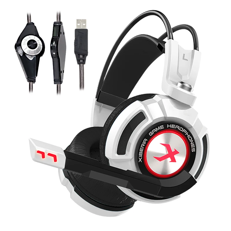 XIBERIA K3 USB проводной Игровые наушники С микрофоном Виртуальный 7 1 Surround Sound стерео