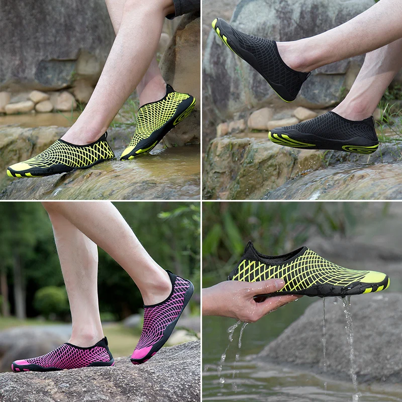 Сандалии для воды мужчин и женщин быстросохнущие мягкие дышащие восхождения