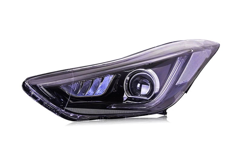 Автомобильный Стайлинг для hyundai Elantra 2012 2013 фары лампы в сборе передние фары светодиодный фары Изменить на заказ