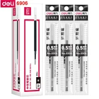 20 шт.кор. Deli S206 0,5 мм гелевая ручка с пружинной головкой, сменная черная, синяя, красная, 110 мм ручка, сменная, оптовая продажа