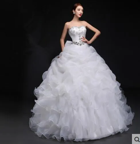 Бальное платье Свадебное Невесты 2016 Свадебные Платья платья noiva vestido де Халат mariage