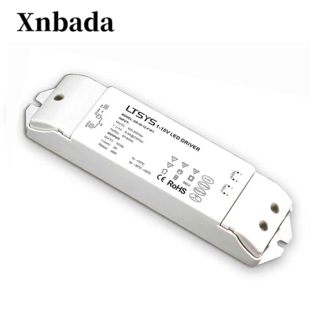 LTECH AD 36 24 F1P1 Диммируемый драйвер светодиодов AC100 240V вход В/1.5A/36 Вт Выход CV