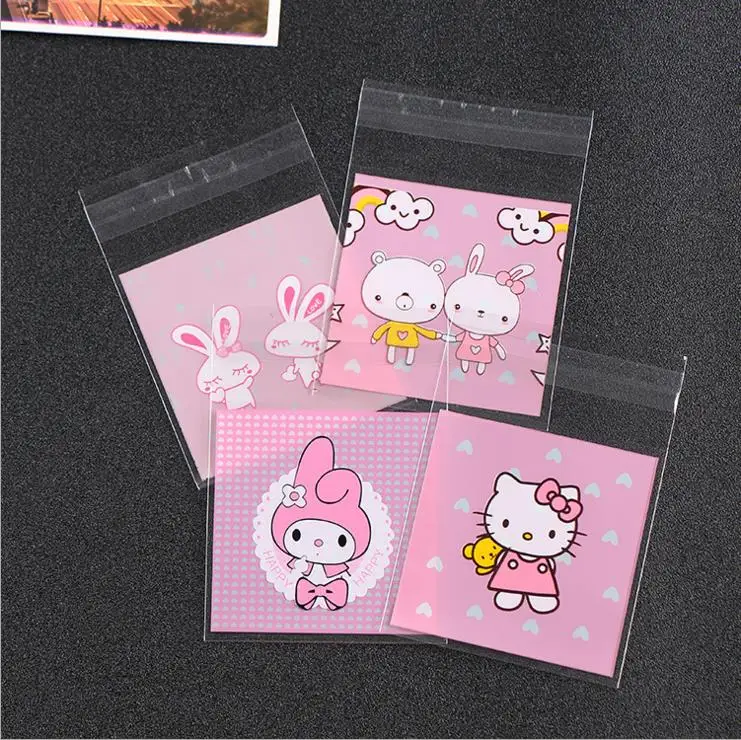 7*7cm cute mini cookie bags 100pcs Wedding Candy Bags Baby Party Supplies Decoration Mini Dessert | Дом и сад