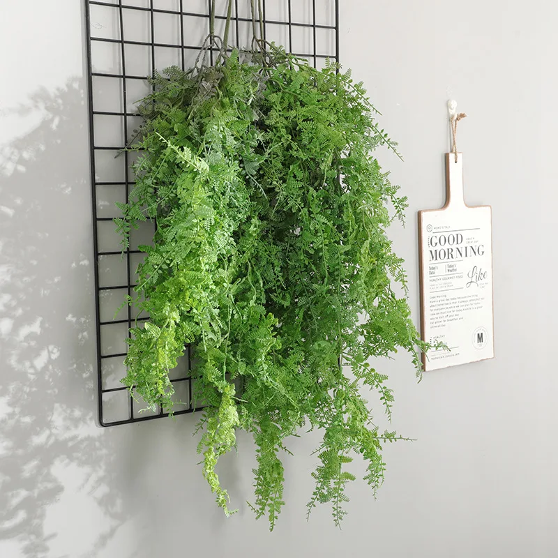 Поддельные пластиковые лозы 70 см искусственные зеленые гирлянды Podocarpus Висячие