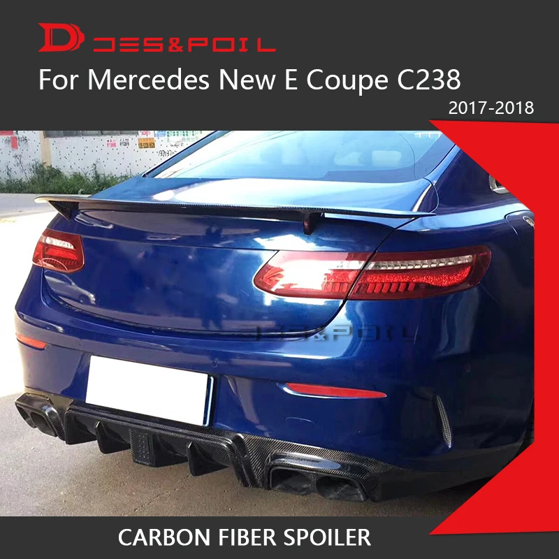 E купе C238 W238 спойлер из углеродного волокна для Mercedes 2017-2018 крышка багажника губа в