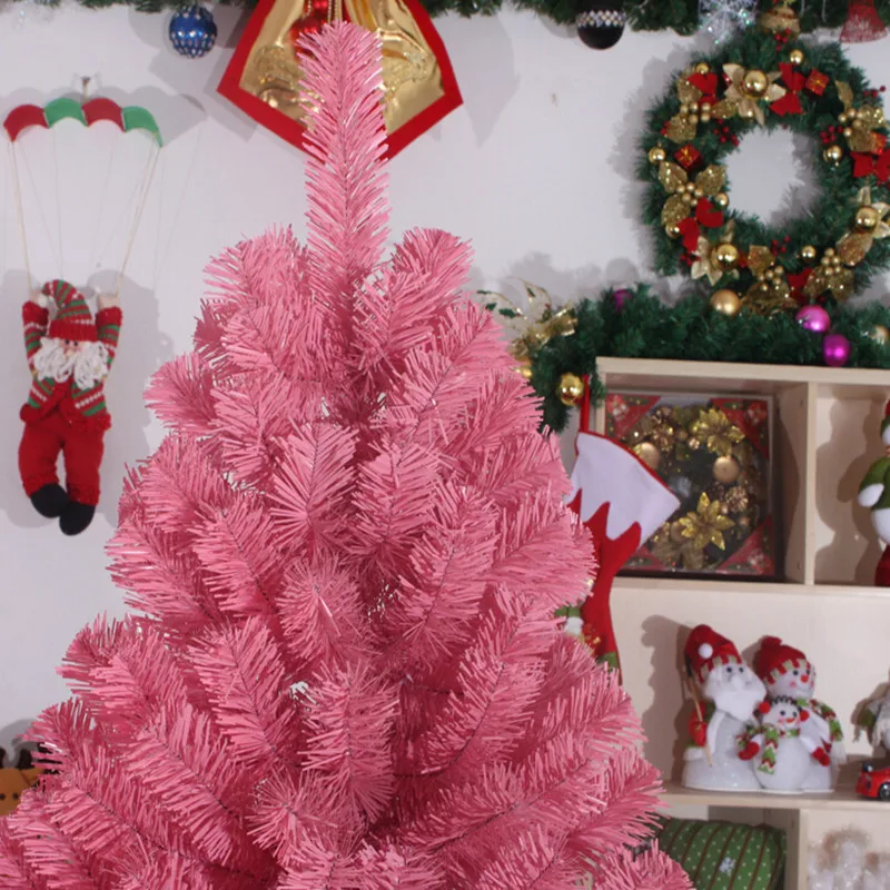 4 размера розовая Рождественская елка вечеринка украшение для дома