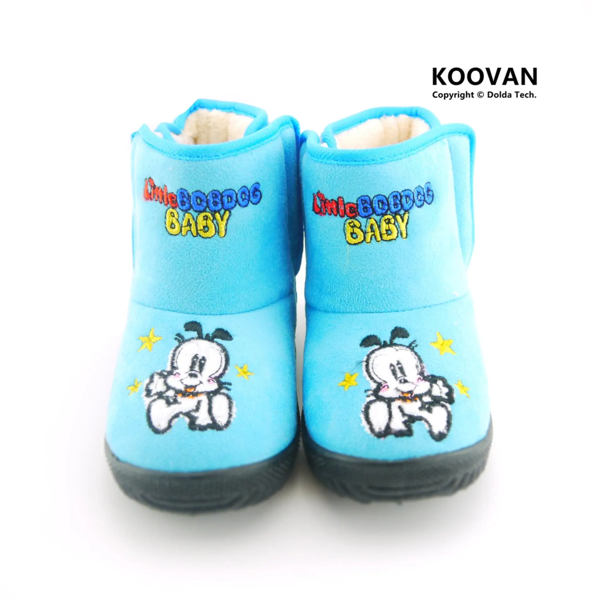 Koovan/детские ботинки 2018 теплые детские ботильоны с рисунком собаки хлопковые