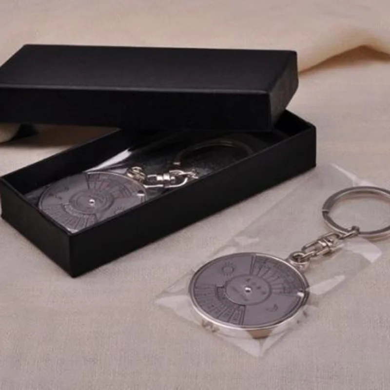 Брелок для ключей с календарем на 50 лет миниатюрный металлический брелок