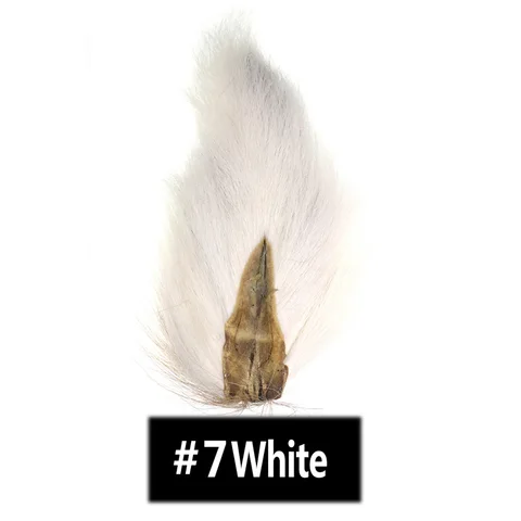 Material de atado de mosca Camiseta Campo de piel Caballa Buck Fly Fly Tying Flies Show Yellow Green Blue Rojo