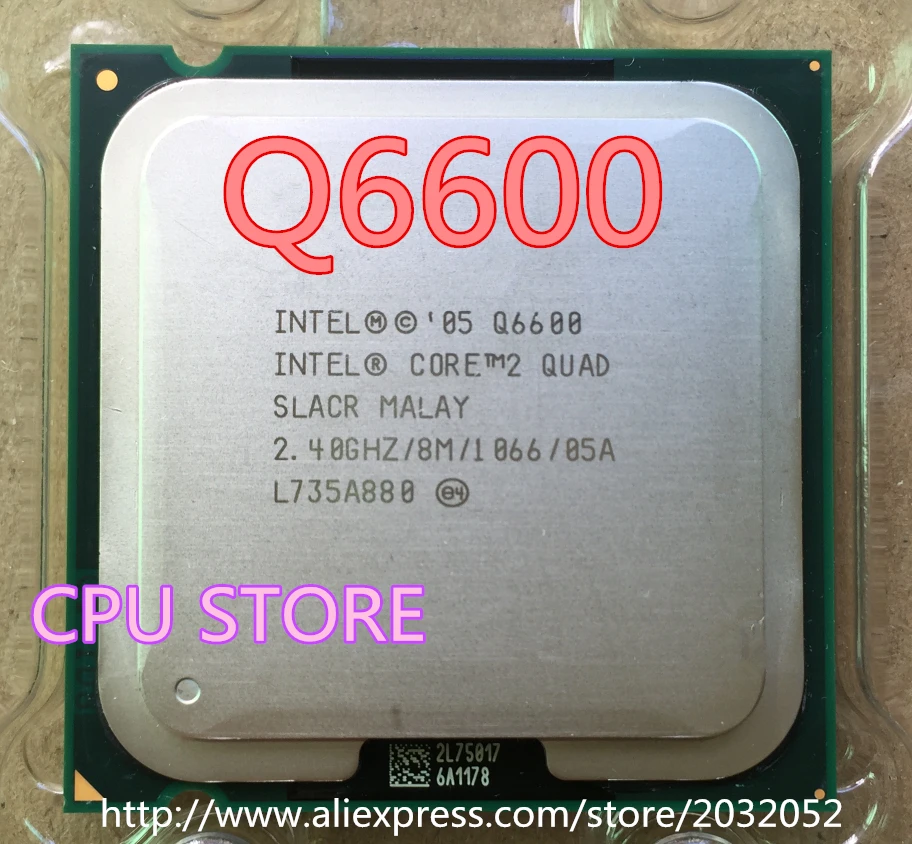 lntel CORE 2 QUAD Q6600 Processor 2.4GHz/8MB /Quad Core/FSB 1066 Desktop LGA 775 CPU can working |lga cpu|775 cpucore quad |