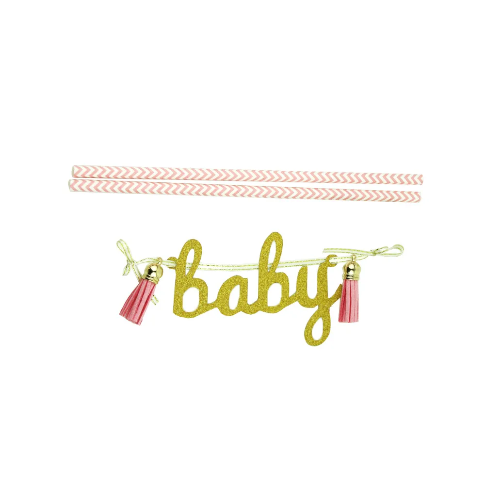 LAPHIL Oh Baby Shower украшение для торта ярко-голубой розовый мальчиков и девочек