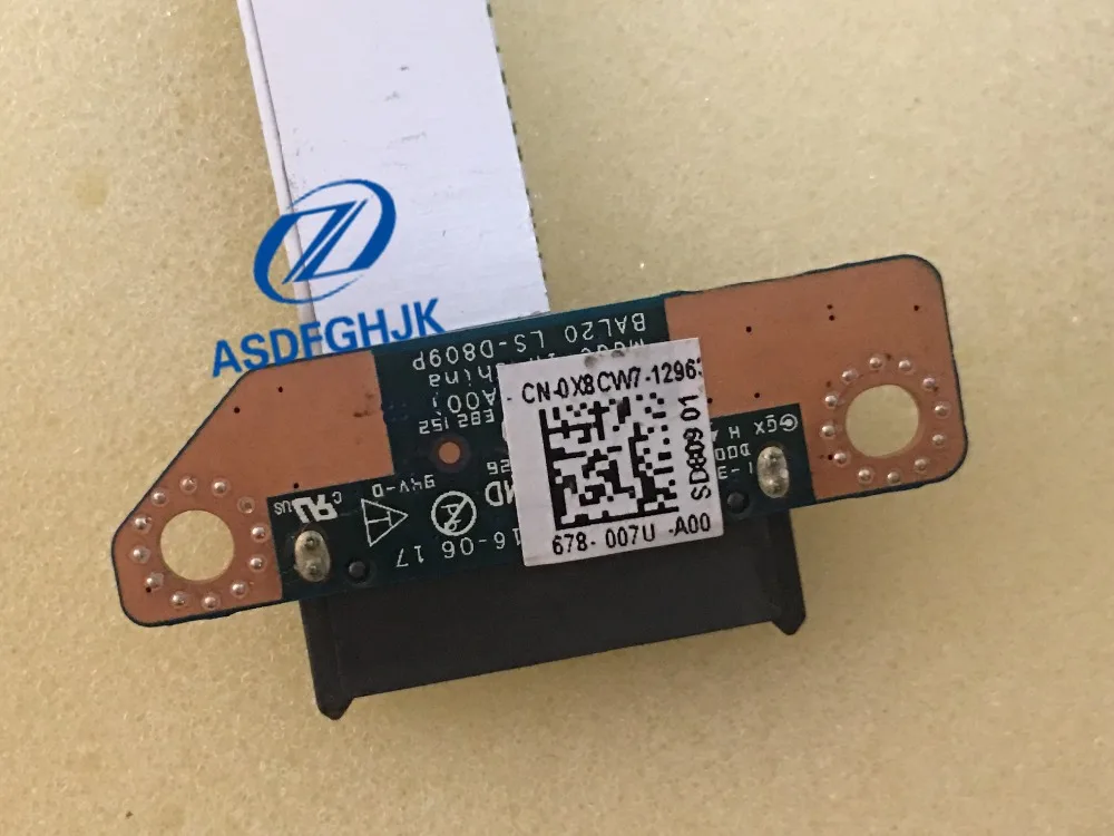 LS-D809P NBX0001Z100 для платы разъема DVD DELL с кабелем INSPIRON 17 5765 100% ТЕСТ ОК | Компьютеры и