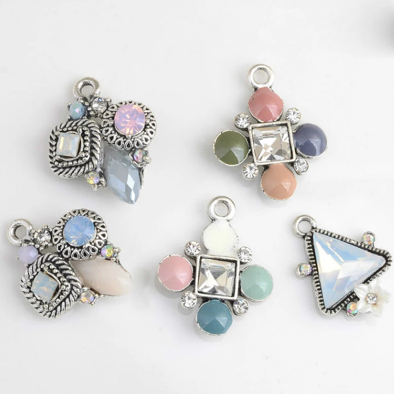 

30pcs rhinestone Button Jewelry DIY Metal Rhinestone button Charms For DIY Snaps Bracelet Jewelry