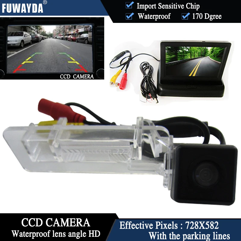 Цветная CCD Автомобильная камера заднего вида FUWAYDA для Mercedes-Benz SMART R300 R350 + 4 3