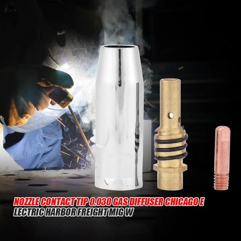 Nozzle Contact Tip 0.030 Gas Diffuser MIG Welder Consumable Welding Tool | Инструменты