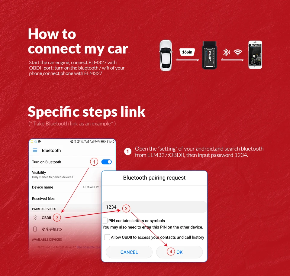 PANDUK Мини OBD2 ELM327 V1.5/V2.1 Bluetooth/wifi автомобильный диагностический инструмент чип PIC18F25K80 OBD код ридер работает Android/IOS 12 в автомобиль