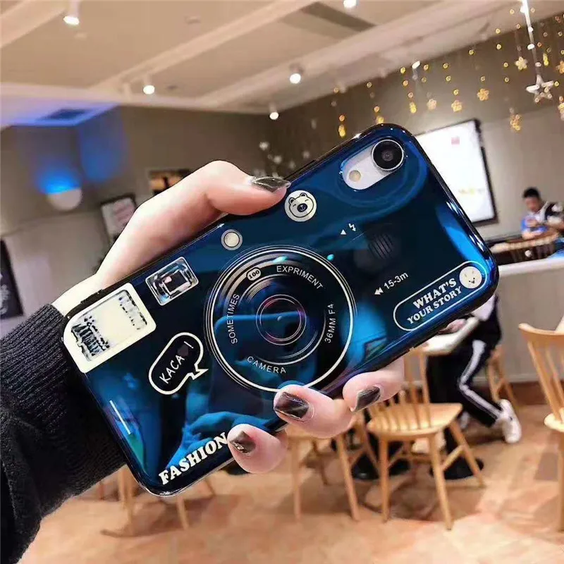 Cover For Xiaomi Redmi Note 7 Case Cases Silicone Soft TPU Vintage Blu-ray Camera Airbag Kickstand Slim Phone Coque Мобильные