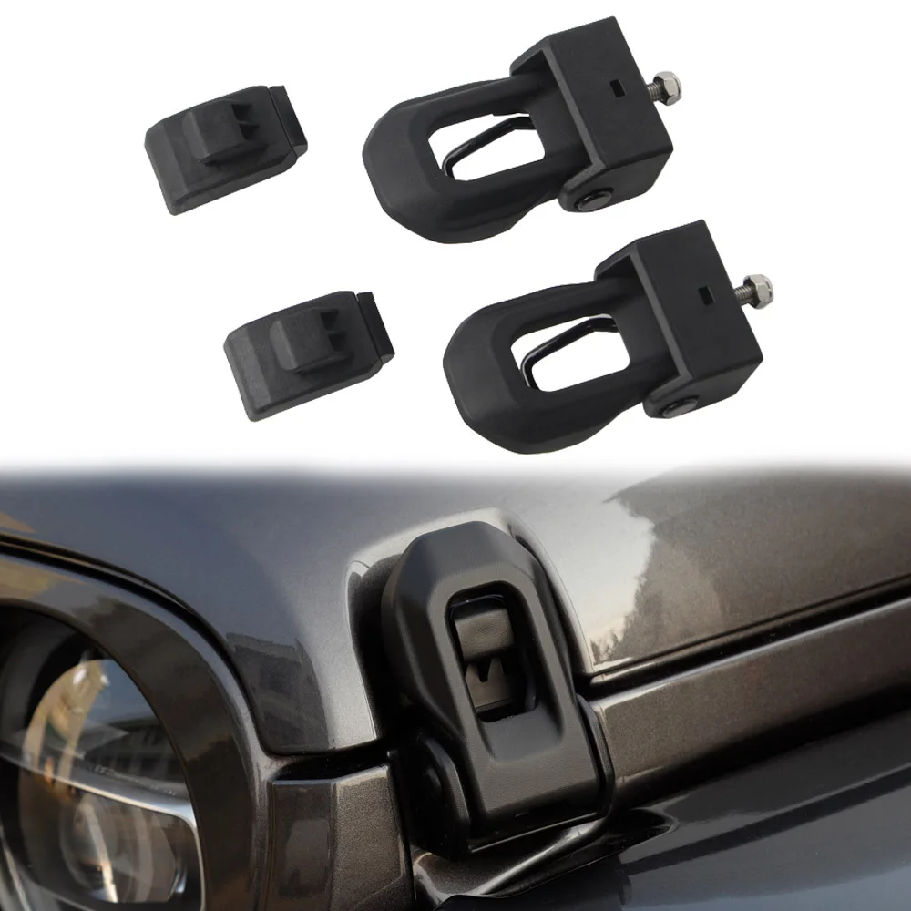 Защелки для капота фиксатор капюшона комплект защелки противоугонные Jeep Wrangler JL