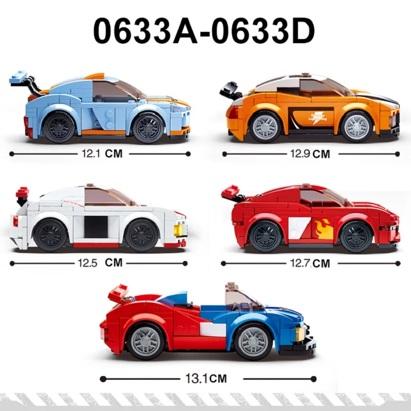 148-164 шт. комплект гоночных автомобилей Совместимость legoed Speed чемпионы ралли