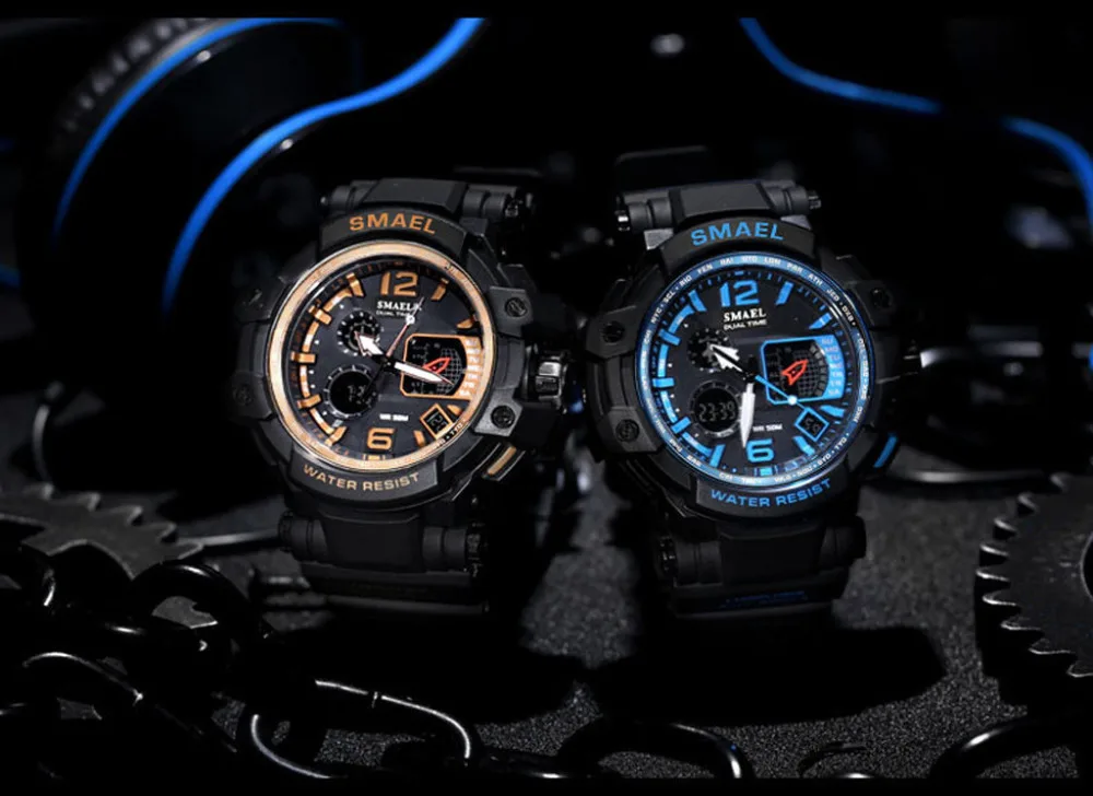 Reloj мужские часы белые спортивные часы светодиодный цифровой 50 м водонепроницаемые часы ударные мужские часы 1509 relogios мужские спортивные часы оптом# F