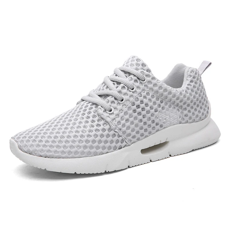 Gray-3 Weweya New Trend Sneakers Men Slip On Vulcanize Shoes Low Top Flat Shoes Breathable Mesh Socks Flats Unisex Shoes Sock Footwear - Цвет: Gray-3