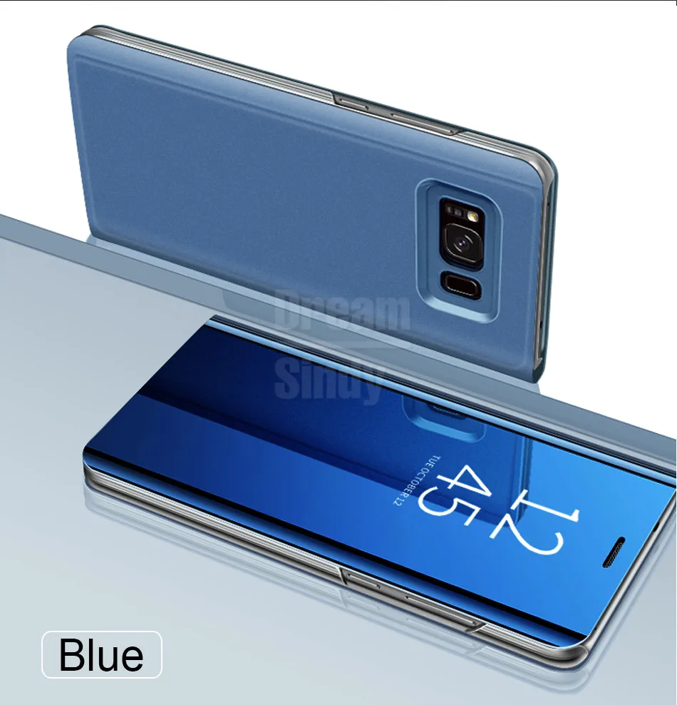 Роскошное покрытие флип-чехол на samsung Galaxy A3 A5 A6 A7 A8 J3 J7 J5 S7 край S8 S9 Plus Note 9 8 Smart View чехол