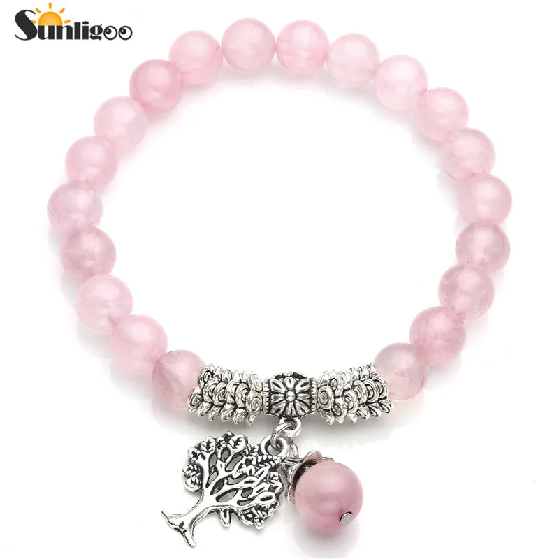 Sunligoo New Natural Rose Quart Healing Crystals Set Dowsing Pendulum&ampBracelet&ampRaw Rough Quartz Energy Stones Decoration | Дом и сад