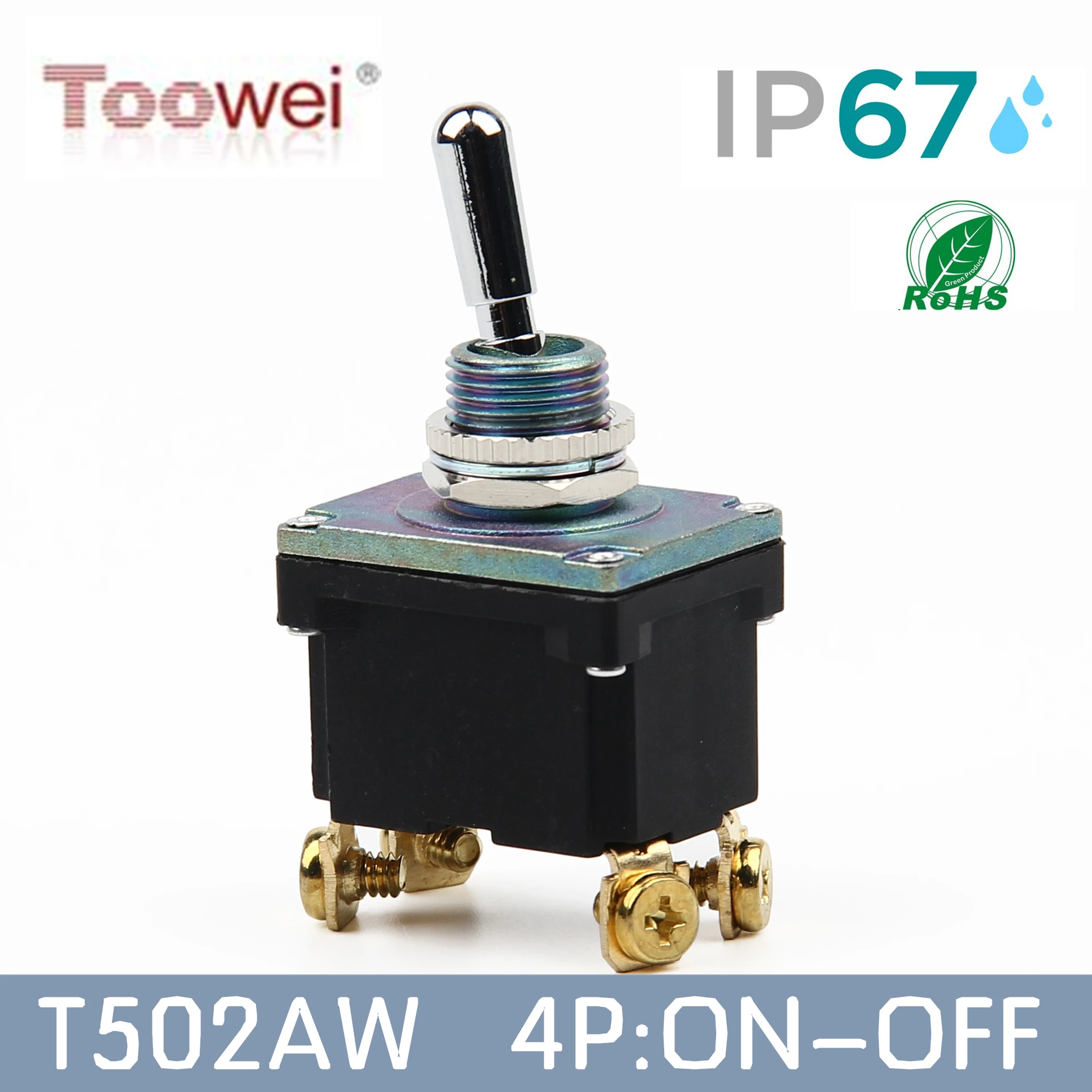 T502AW 4 контакта ВКЛ ВЫКЛ переключатель/Toowei T500 серии водонепроницаемый тумблер