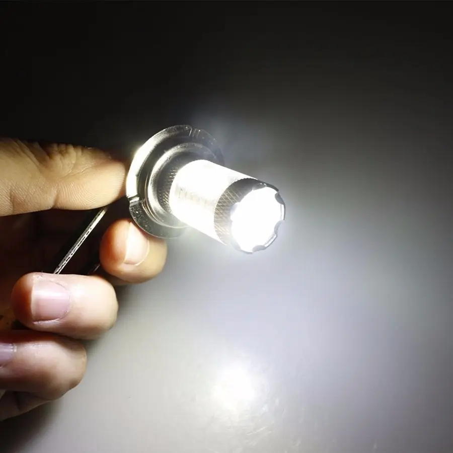 2pcs New H7 499 Blanc White 80W Haute Puissance LED Voiture Ampoules Anti Brouillard Auto Car PX26D DRL Fog Bulbs | Автомобили и