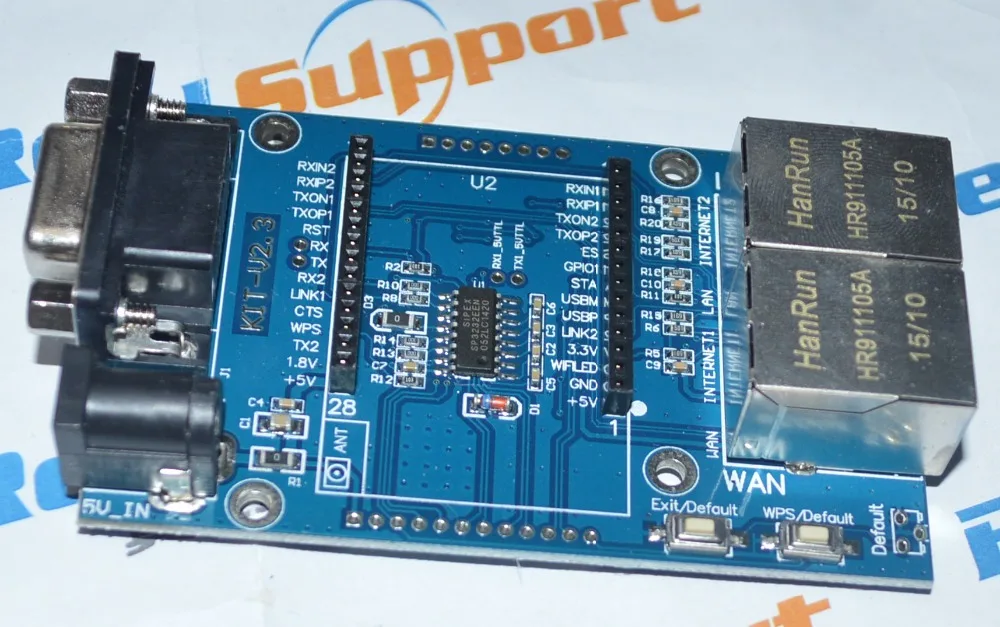 Модуль Uart-Wi-Fi серийный Wi-Fi Singlechip модуль облегчающий использование тестовых