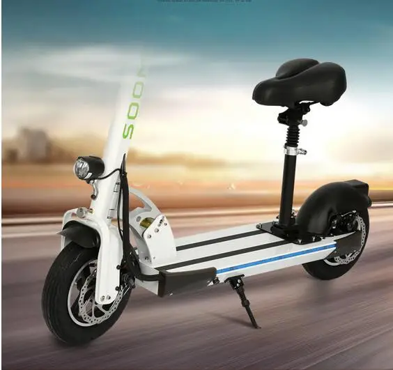 2 Колеса Самокат 350 Вт литиевая батарея электрический скутер с сидением