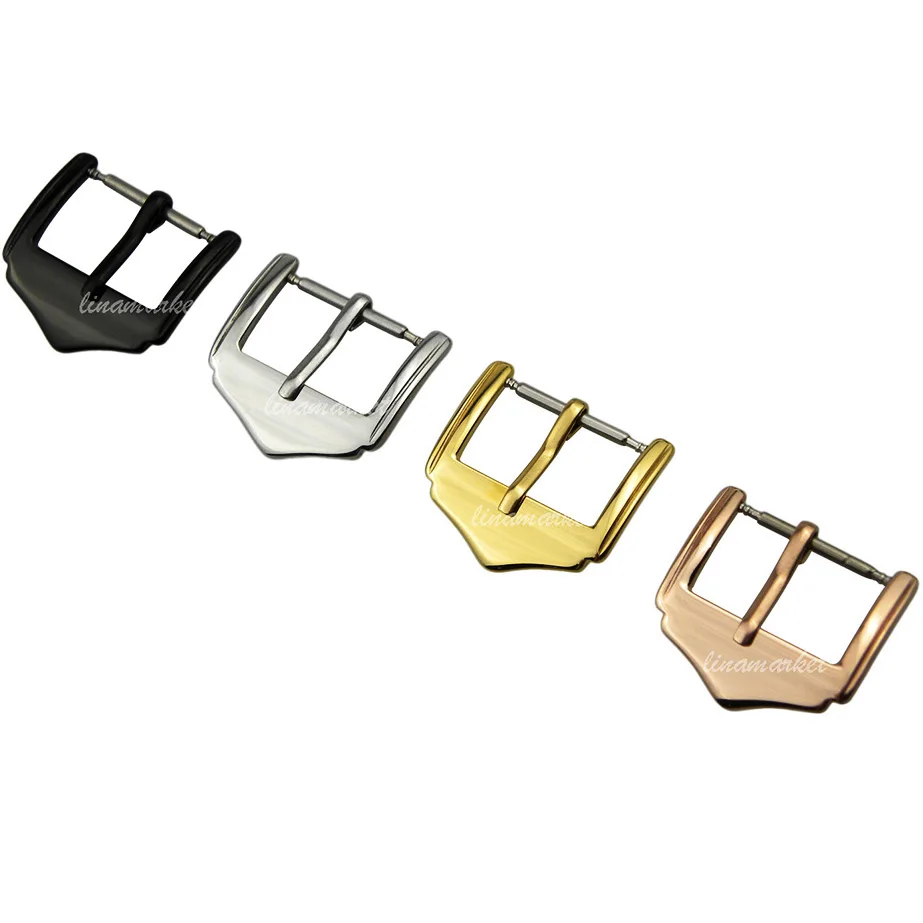 ZLIMSN Watch Buckle 50pcs Wholesale Stainless Steel Replacement Silvery 10 12 14 16 18 20 22mm Watchband Clasp Free Shipping