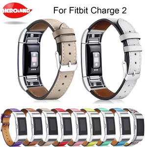 Ремешок из натуральной кожи для Fitbit Charge 2, сменный Браслет для наручных часов Fitbit Charge 2