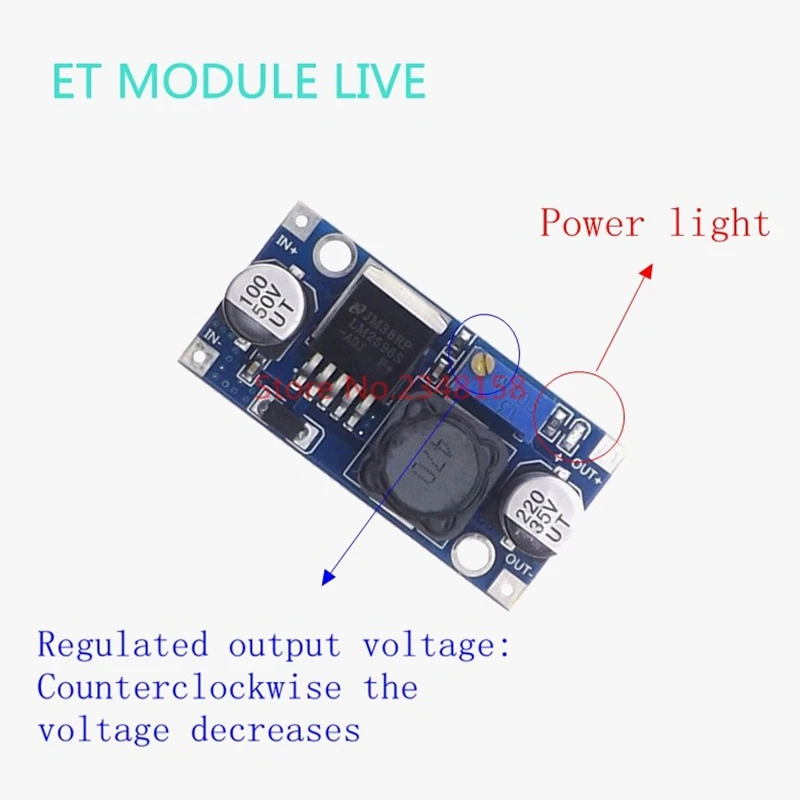1 шт. LM2596 LM2596S DC 3 40 V Регулируемый понижающий модуль питания Напряжение регулятор 3A