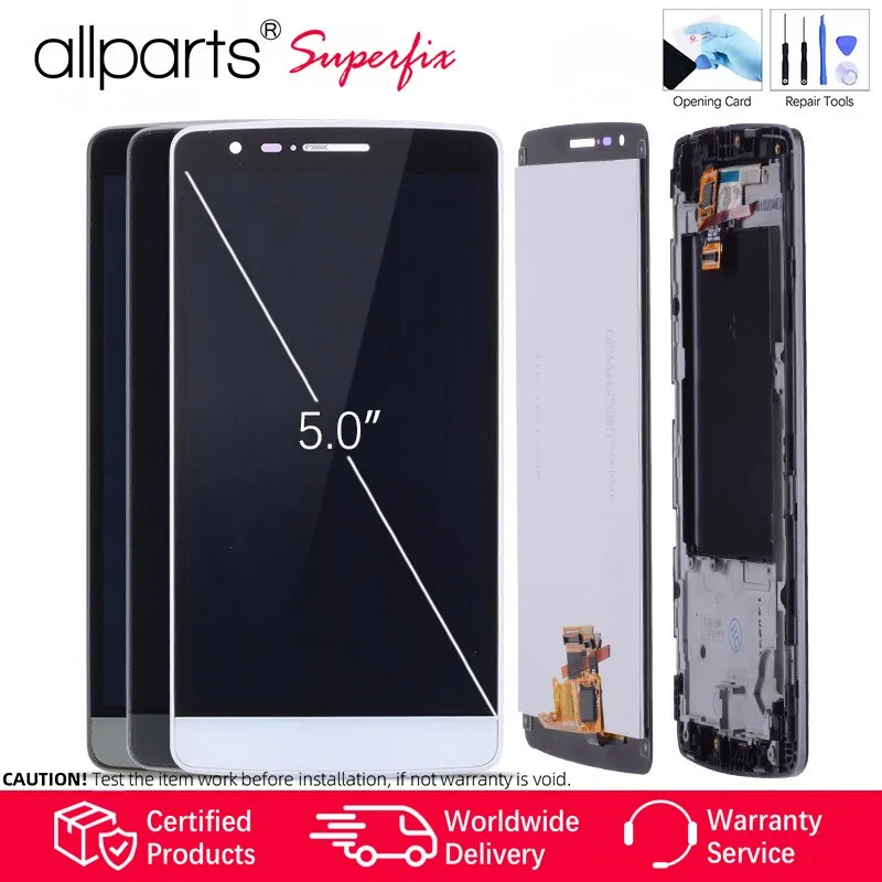 5 &quotОригинальный дисплей для LG G3 ЖК-дисплей с сенсорным экраном рамкой