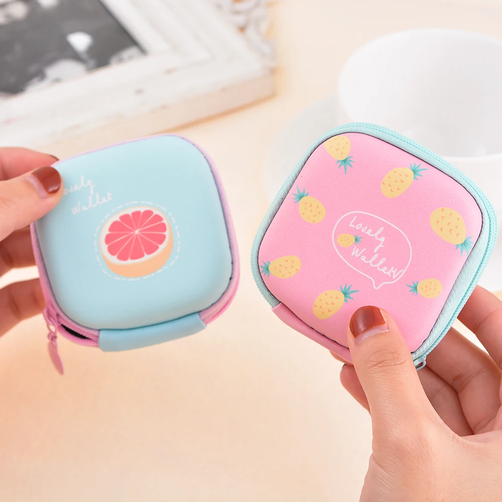 Kawaii Женский Портативный PU кошелек наушники с «молнией» чехол для наушников сумка органайзер для USB наушники сумка Функциональная сумка billetera