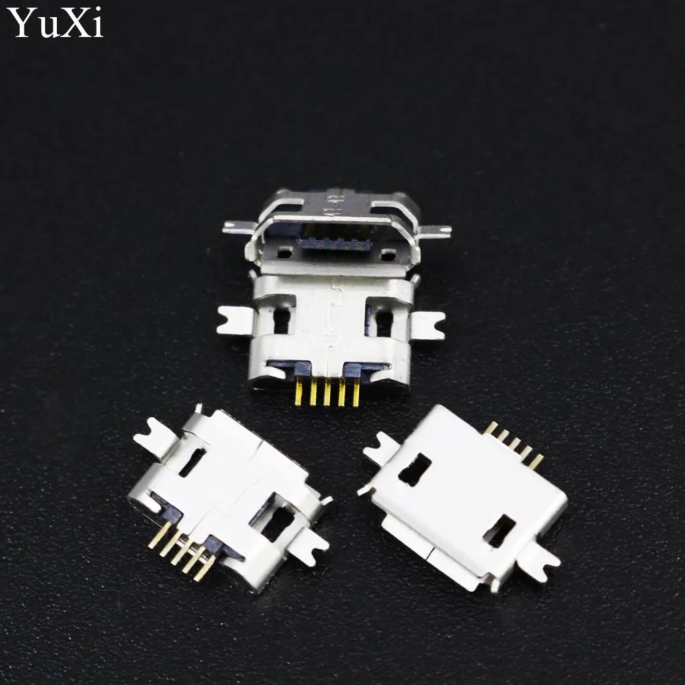 10 шт. Micro USB разъем YuXi 5 P гнездовой контактный порт для зарядки телефона Nokia/Millet/ZTE/