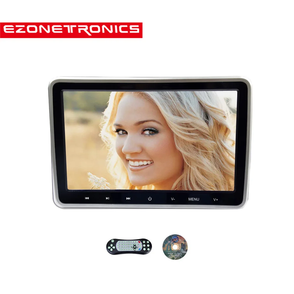1PCSHeadrest Monitor 1 шт. 10,1 дюймов Автомобильный подголовник монитор DVD видео плеер USB/SD/HDMI/IR/FM TFT ЖК-экран сенсорная кнопка игры дистанционное управление MP4 Стерео - Цвет: 1PCSHeadrest Monitor