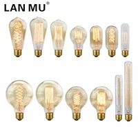 edison light bulb e27 220v 40w st64 a19 g80 g95 t10 t45 t185 retro filament incandescent ampoule bulb vintage edison lamps