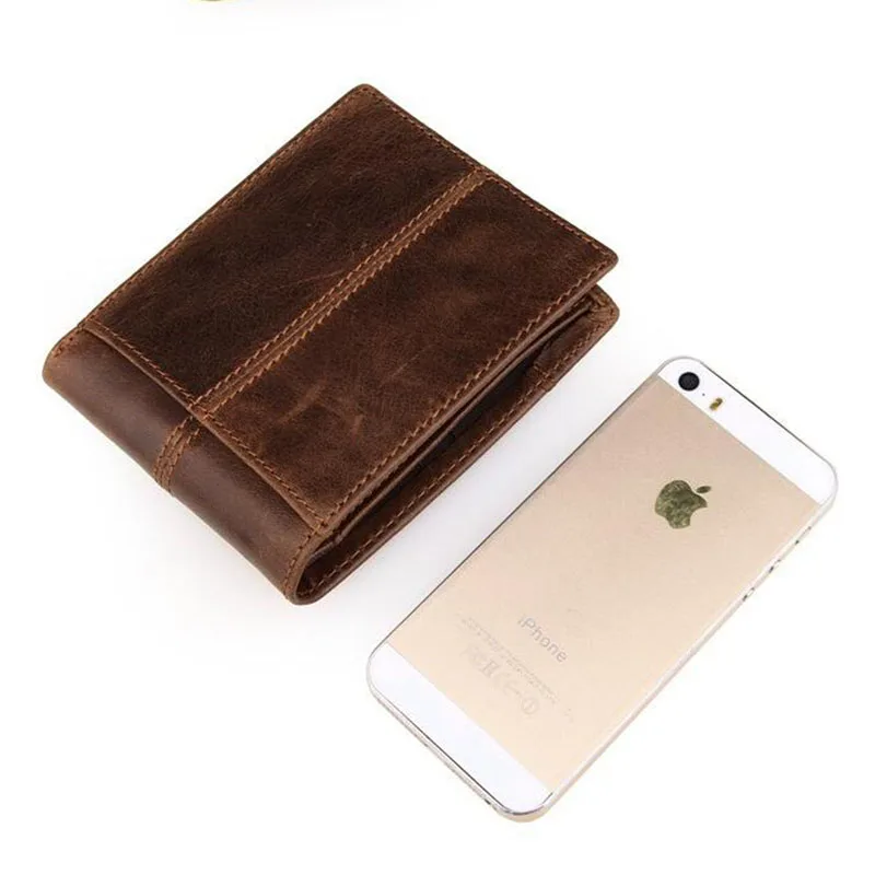 Ms. qiusha короткие из натуральной кожи Для мужчин бумажника держатель кредитной