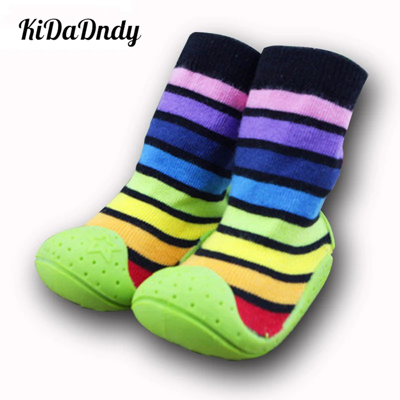 Baby Socks With Rubber Soles Newborn Anti Slip Hot Sale Children Toddler Shoes Cotton 001xyHJS | Детская одежда и обувь