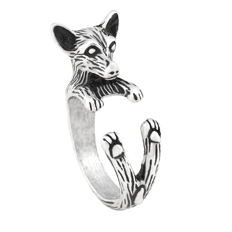 Fei Ye лапы Винтаж кольцо с чихуахуа Анель хиппи для животных собак в стиле бохо