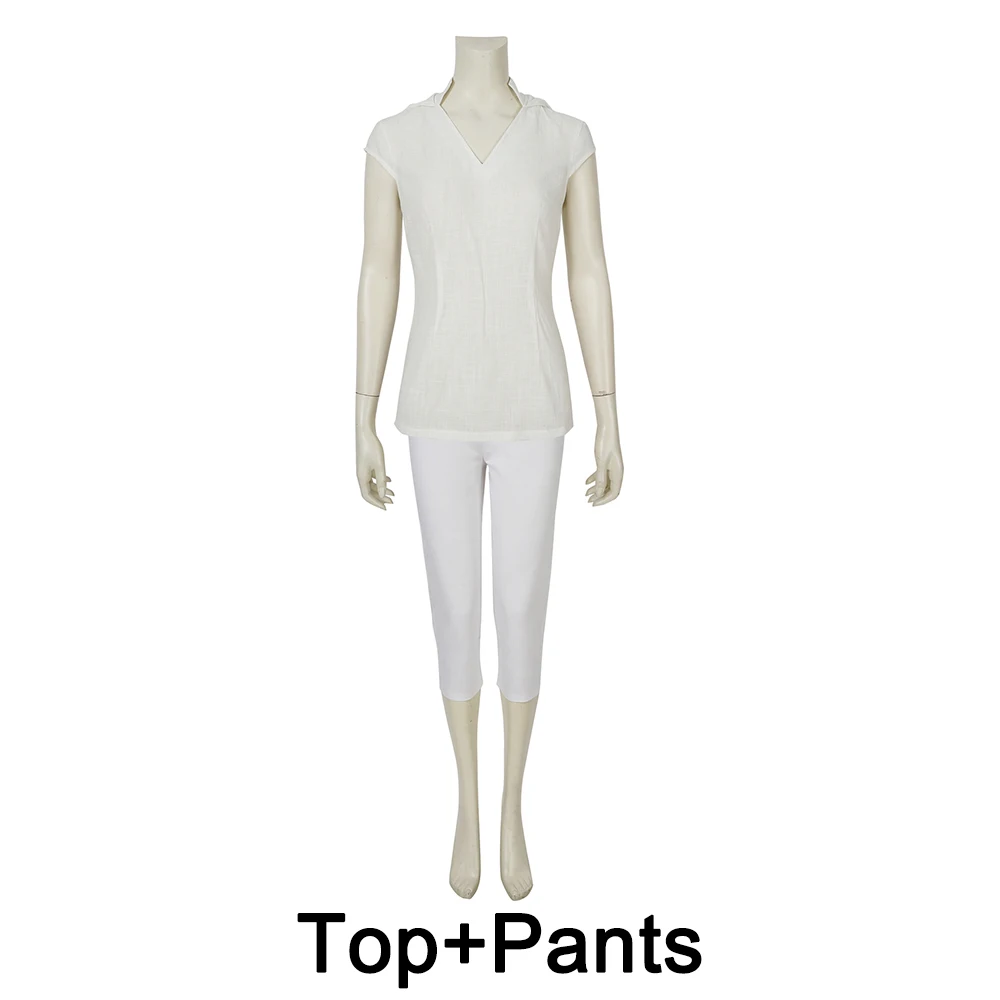 Top Pants Звездные войны 9 восстание Скайуокера Рей косплей костюм Женская одежда на Хэллоуин - Цвет: Top Pants