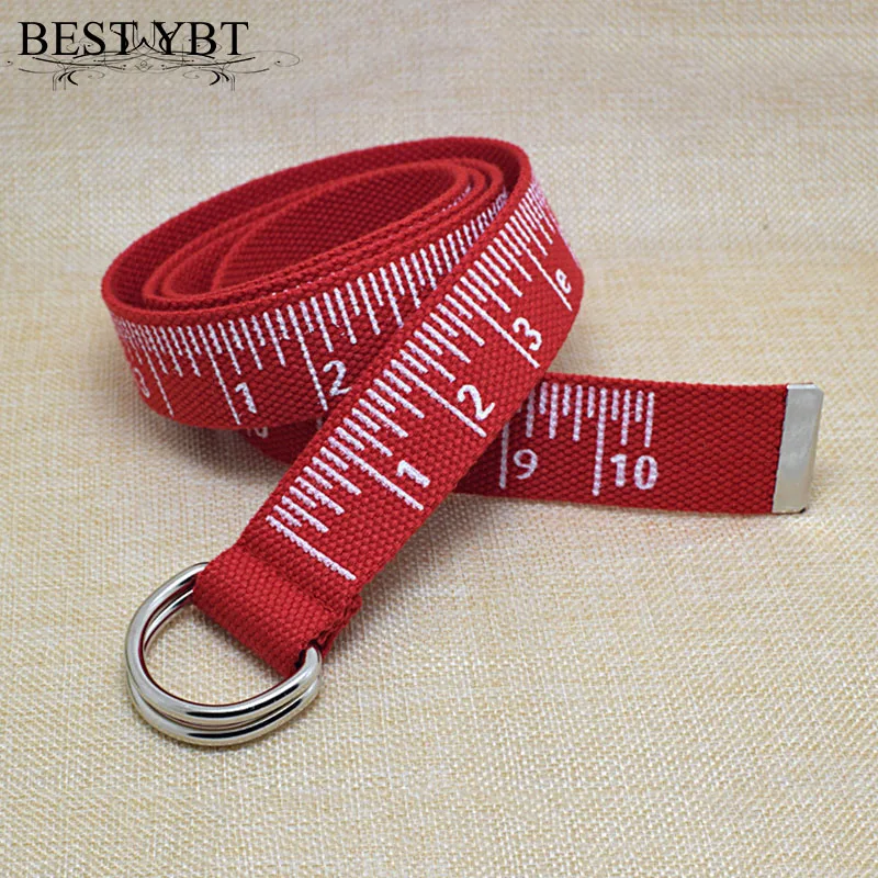 

Best YBT Unisex Belt Canvas Iron Double ring button Women Belt Cowboy Outdoor Sports Fashion Casual High Quality Men Belt