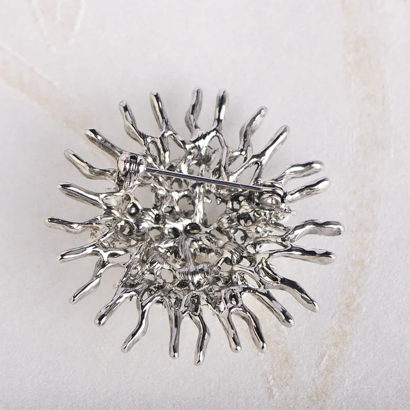 Броши Funmor с имитацией жемчуга и подсолнуха для женщин аксессуары платьев шарфов